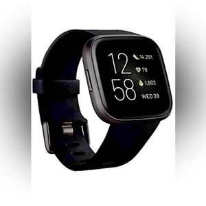 Fitbit Versa 2 Health and Fitness Smartwatch - Black/Carbon
